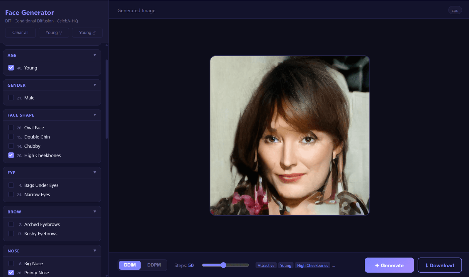 Fine-Grained Face Generation 1