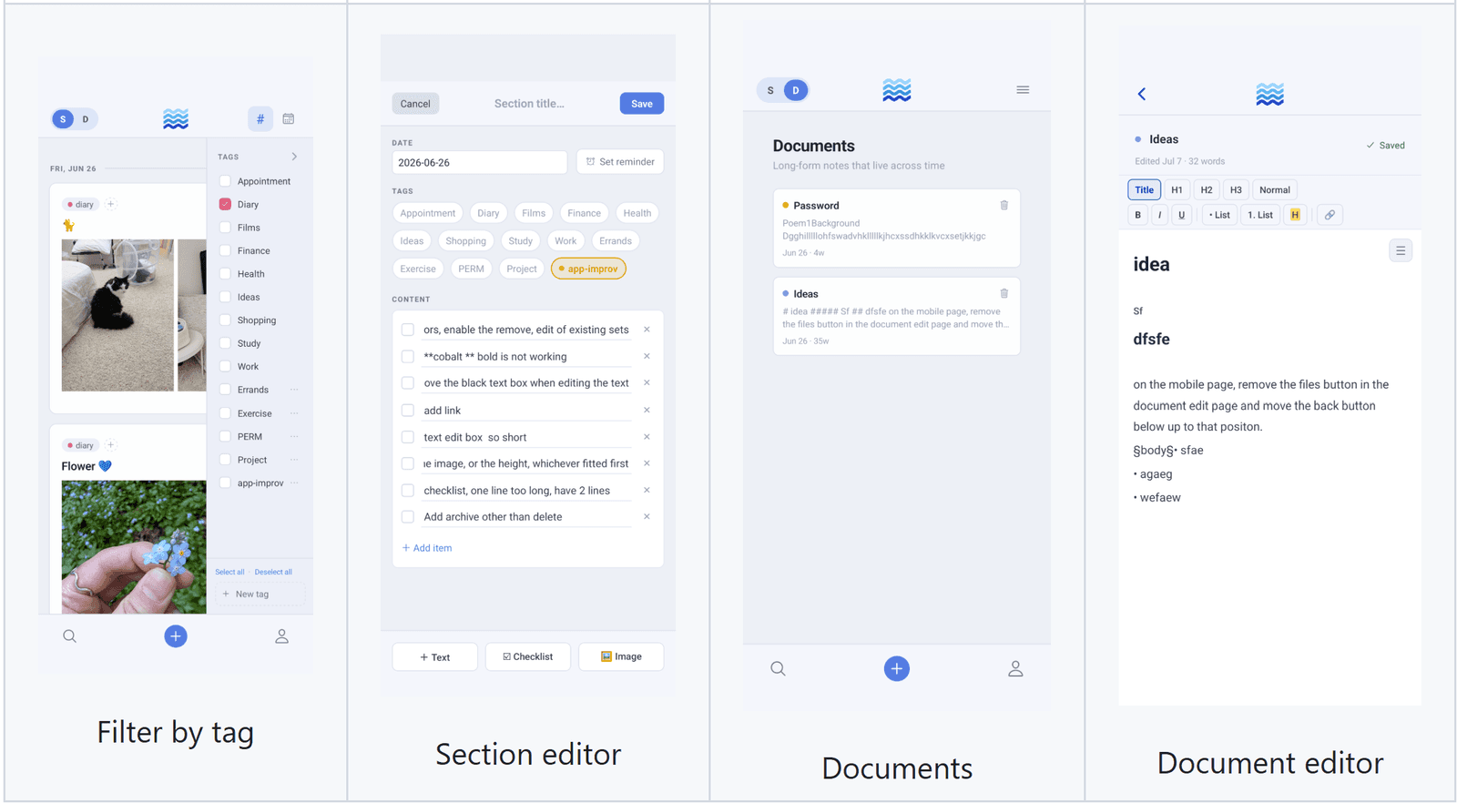 Notes & Diary App 3